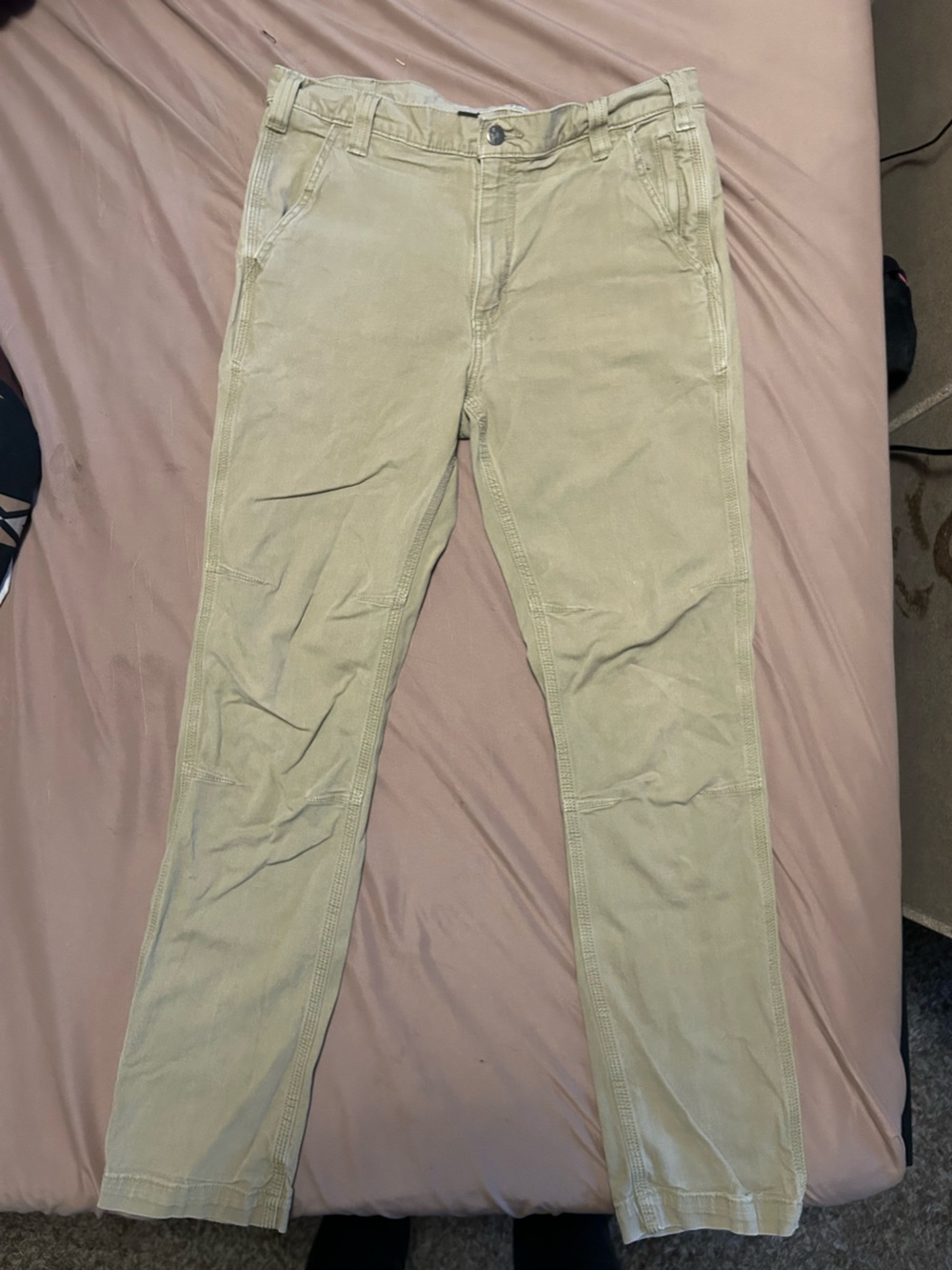 Carhartt Men's Slim Jeans in Light Tan